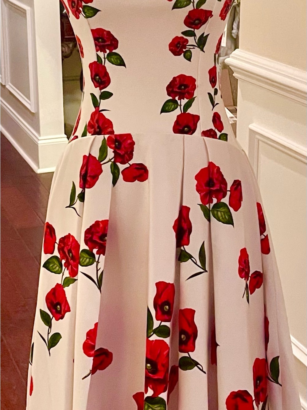 Alice + Olivia Adley Floral Midi Dress In Summer Poppy size 2 NWT - Picture 10 of 16